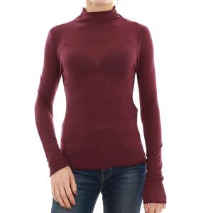 MAGLIETTA MISTO CACHEMIRE BORDEAUX